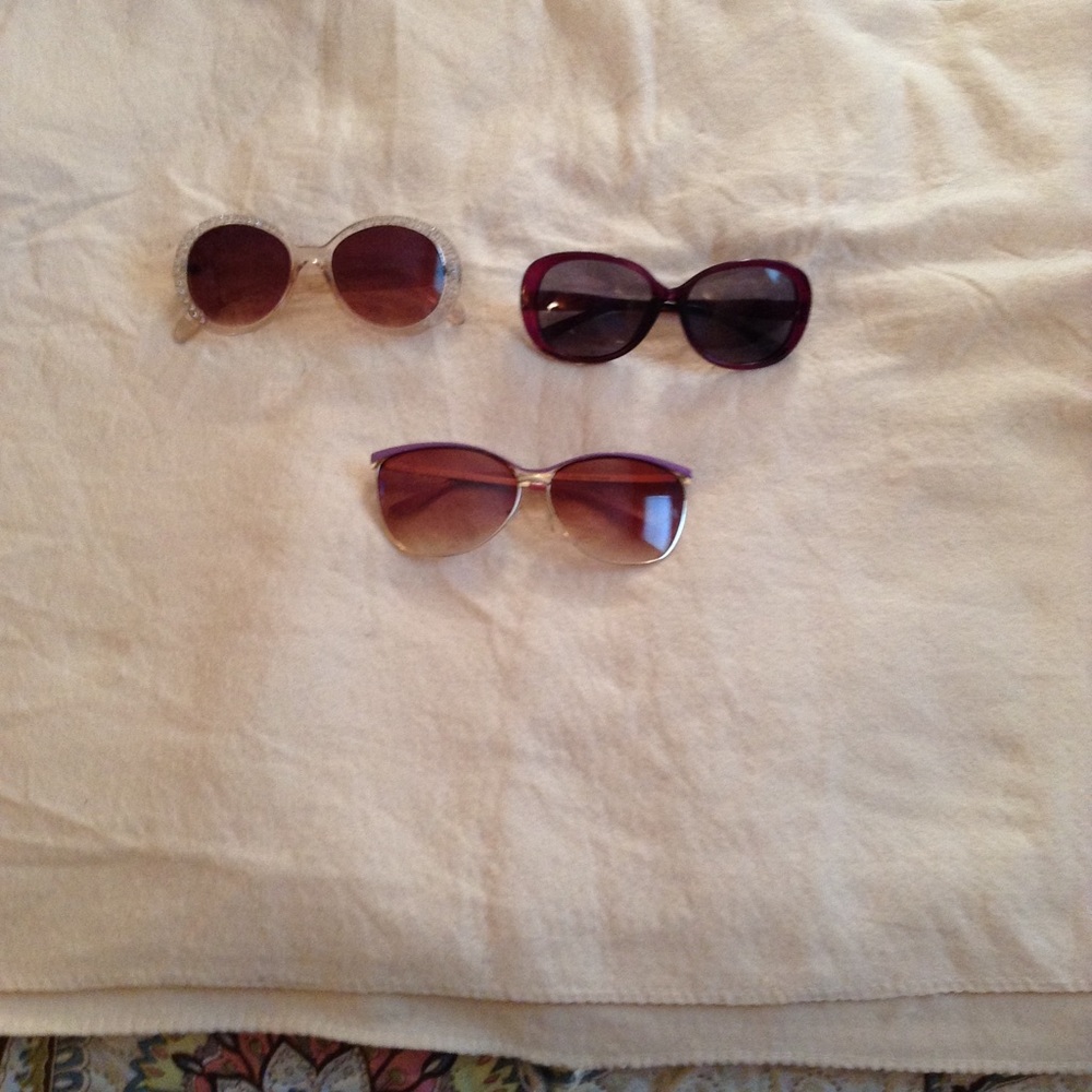 Bundle of three sunglasses, never worn